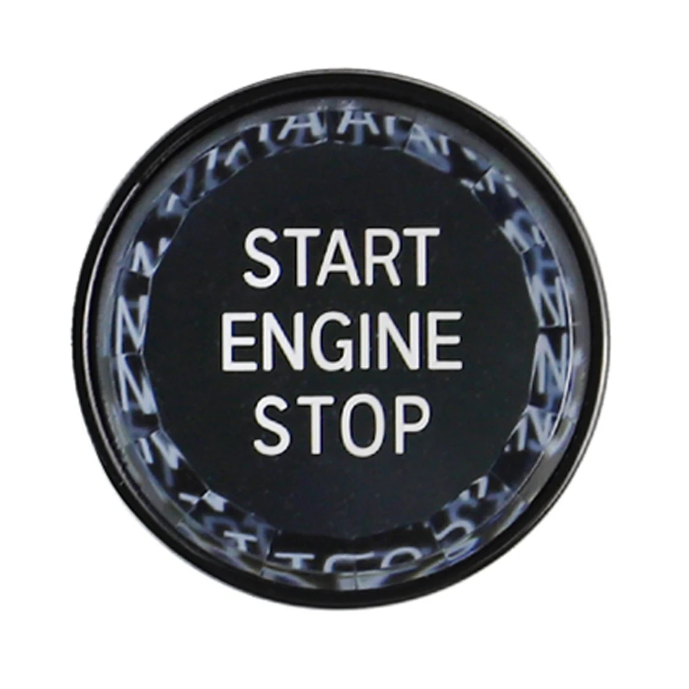 Запуска двигателя автомобиля крышка кнопки Хрустальный Стиль Одна кнопка старт