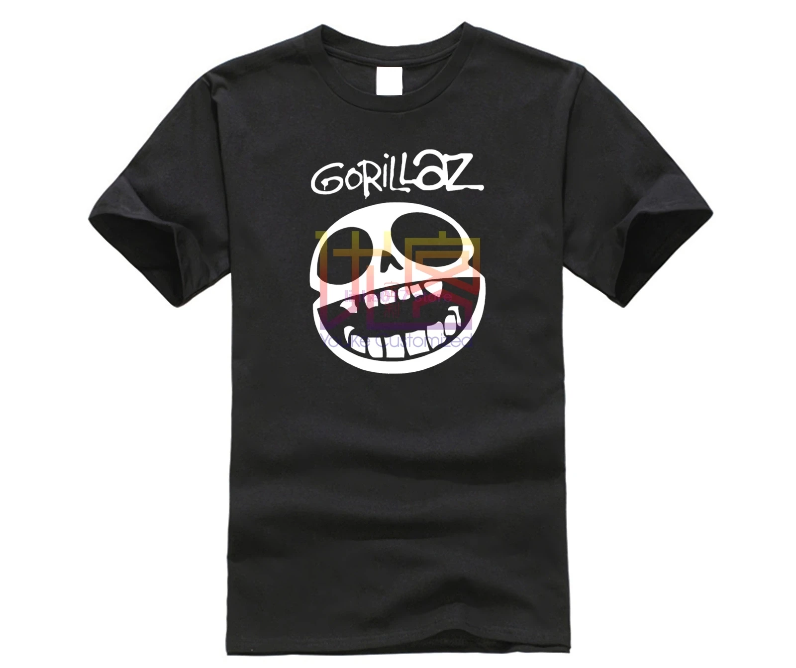 Gorillaz рок группа рэп хип хоп мужские белые черные Графические футболки