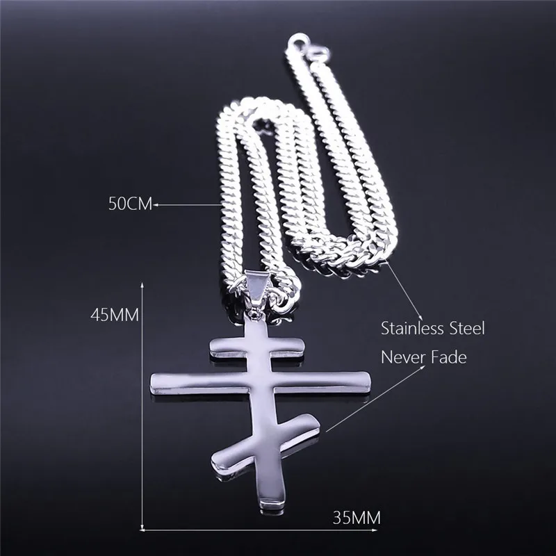 

2020 Orthodox Christianity Stainless Steel Necklace Jewelry Orthodox Church Eternal Church Cross Pendant Russia/Ukraine NXS05