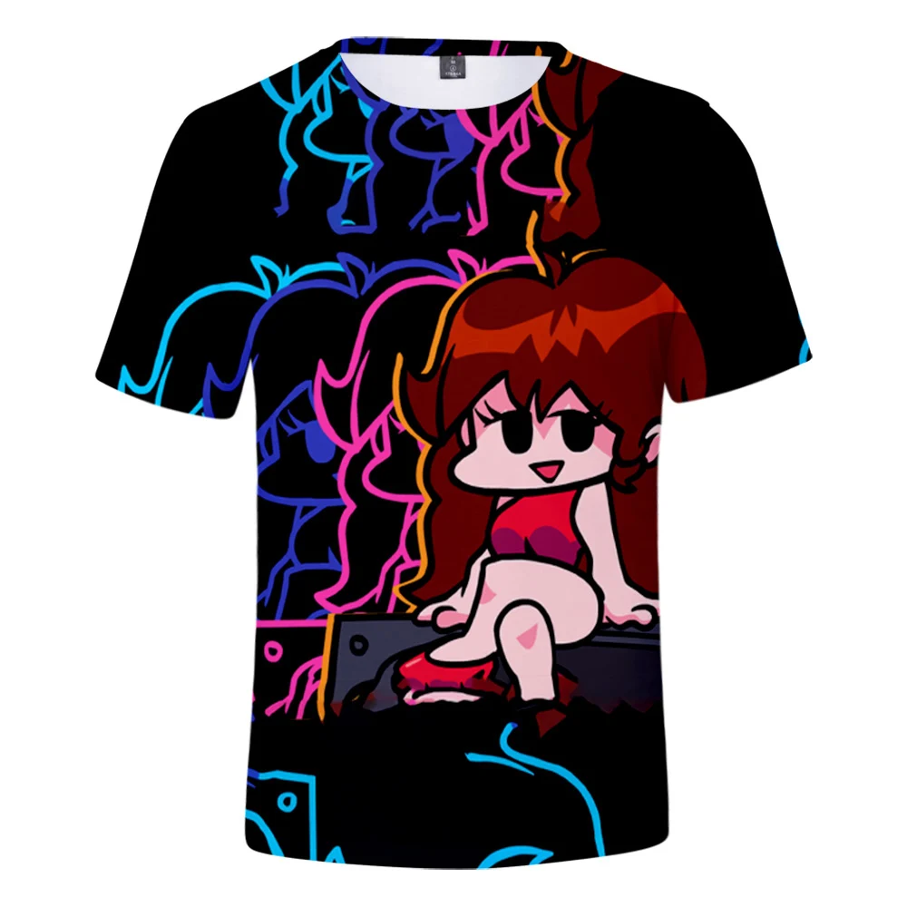 

Friday Night Funkin 3D Spring Summer Preppy Style Men/Women Street Clothes T-shirt Hip hop Punk Style Kawaii Retro Innovation