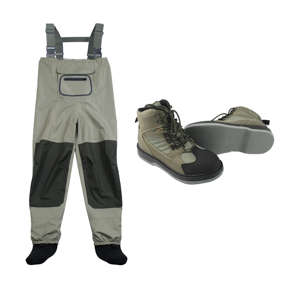 Fly Fishing дышащие колготки для ног на груди и рыбалка вброд сапоги войлочная Подошва