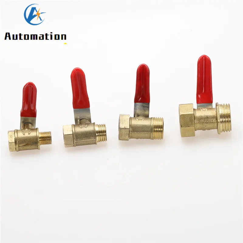 Пневматический шаровой мини клапан с внутренней/наружной резьбой BSP 1/8 дюйма 1/4 3/8