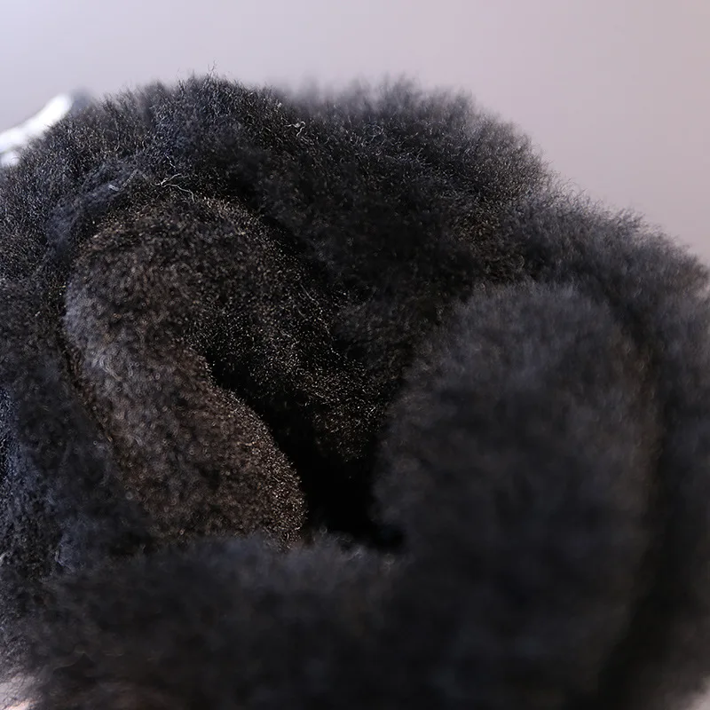 Ботильоны детские из ПУ кожи с заклепками на плюшевой подкладке без шнуровки