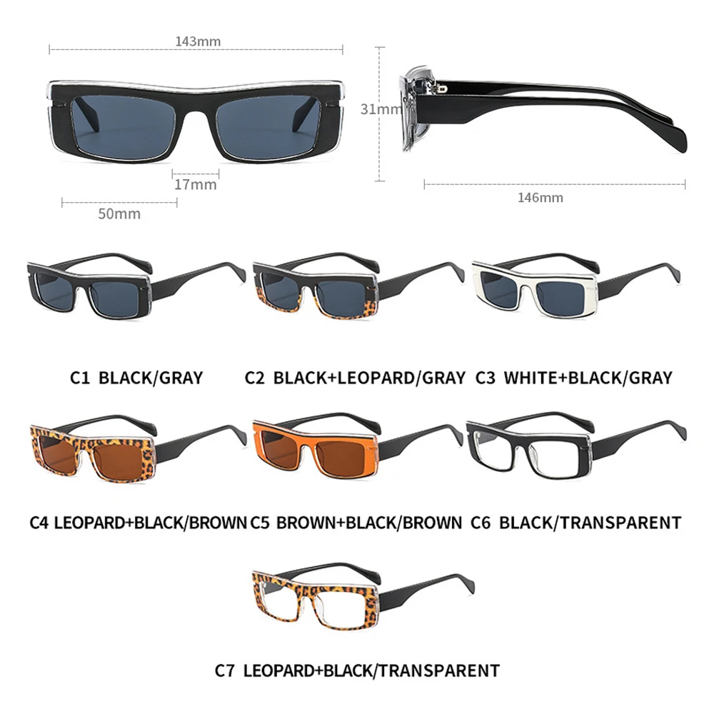 

LongKeeper Retro Small Rectangle Sunglasses Women Luxury Brand Fashion Eyewear Men Square Sun Glasses Shades UV400 Gafas De Sol