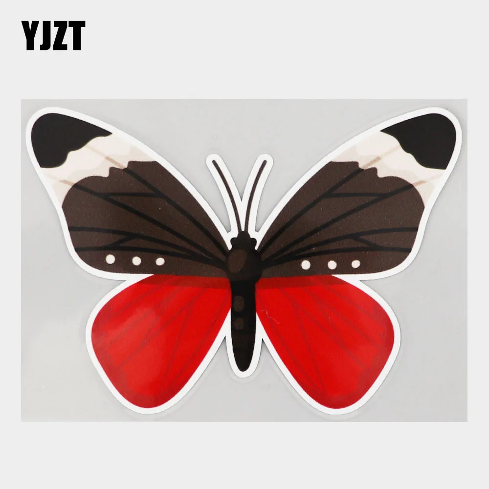 

Автомобильная наклейка YJZT 13,7 см × 9,3 см, милая бабочка, летающая мультяшная ПВХ наклейка 11C-0777