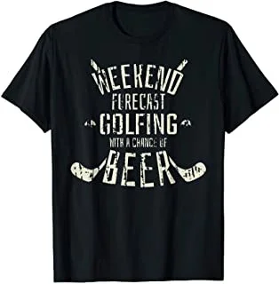 

Weekend Forecast Golfing With A Chance Of Beer Gift Idea T-Shirt