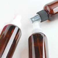 5pcs 120ml refillable amberbrown plastic bottle with pump sprayer pet plastic portable spray bottle plastic perfume bottles