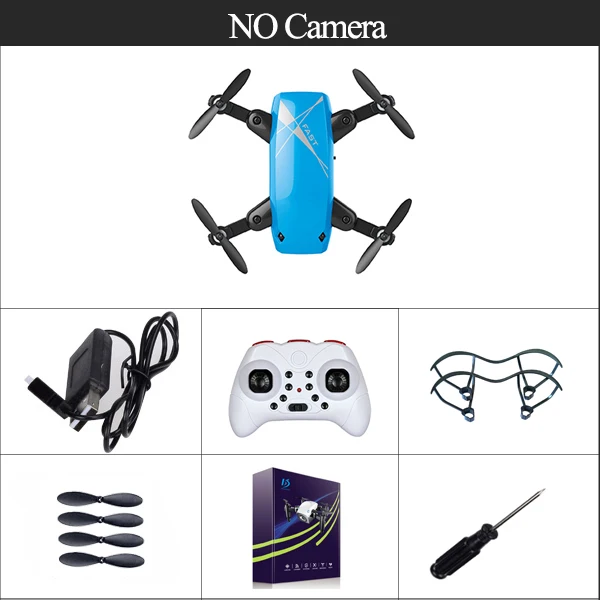 S9-no cam-1B S9M WiFi FPV складной мини Радиоуправляемый Дрон высота 2,4G 720P камера Дрон селфи Квадрокоптер управление с приложением Вертолет подарок S9HW S9 - Цвет: S9-no cam-1B