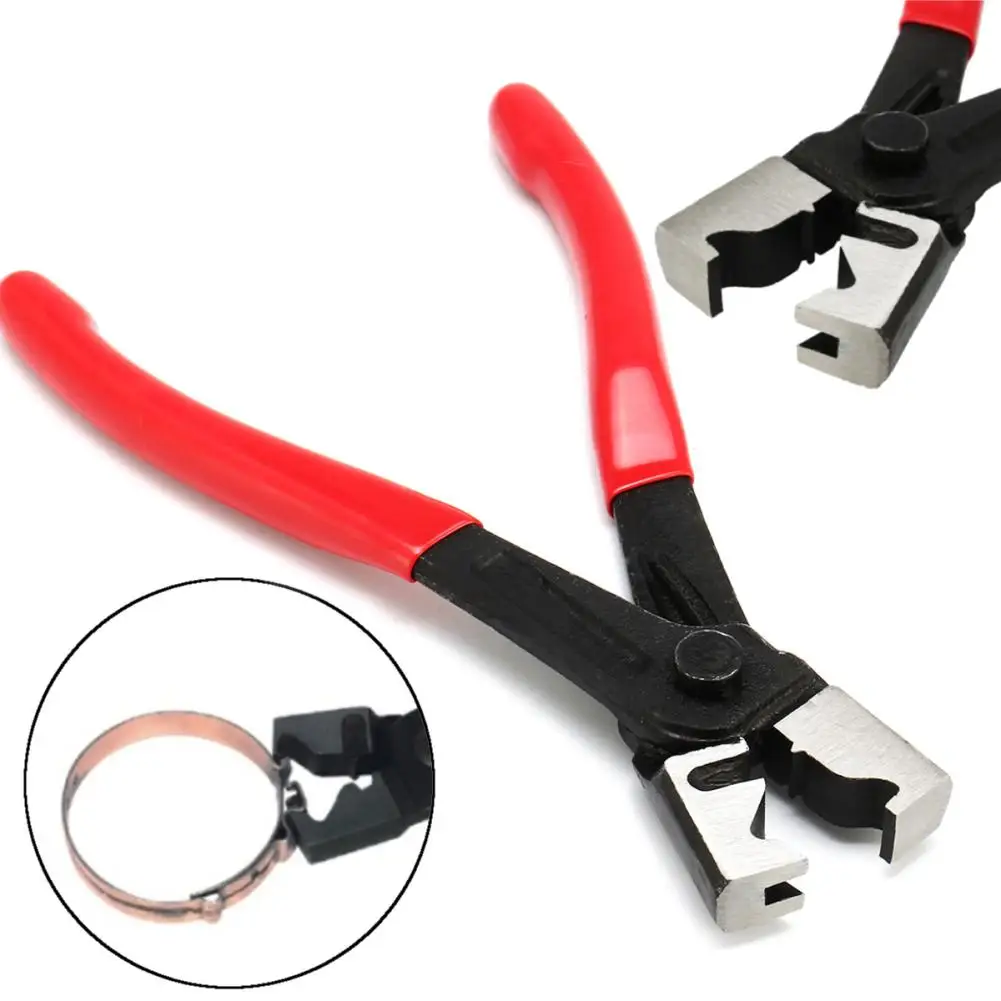 50% HOT SALES!!!Auto Car Water Oil Pipe Hose Flat Band Ring Clamp Plier Vehicle Repair Tool