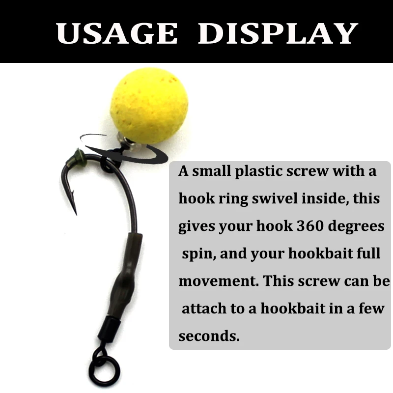 10 шт. приманка для карпа всплывающие бусины винты захвата бусинок гаек
