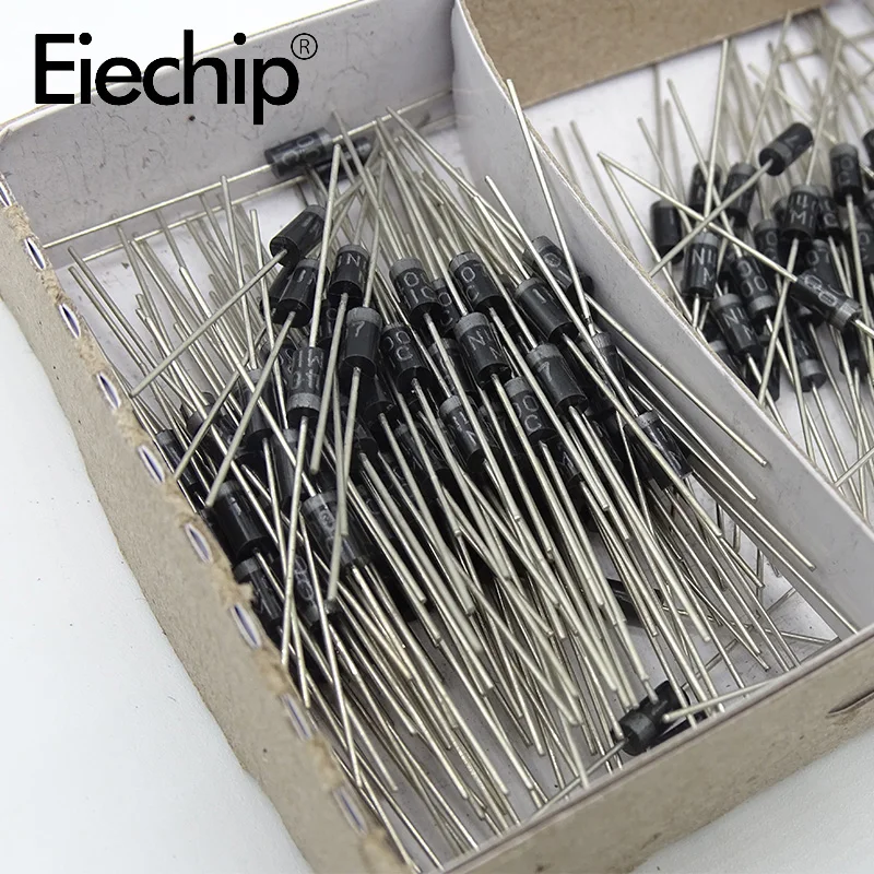 

100pcs 1N4007 rectifier diode IN4007 1A 1200V DIP DO-41 crystal diode