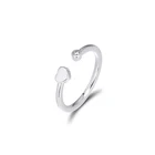 Женское Обручальное кольцо из серебра 100% пробы, с отполированным сердцем