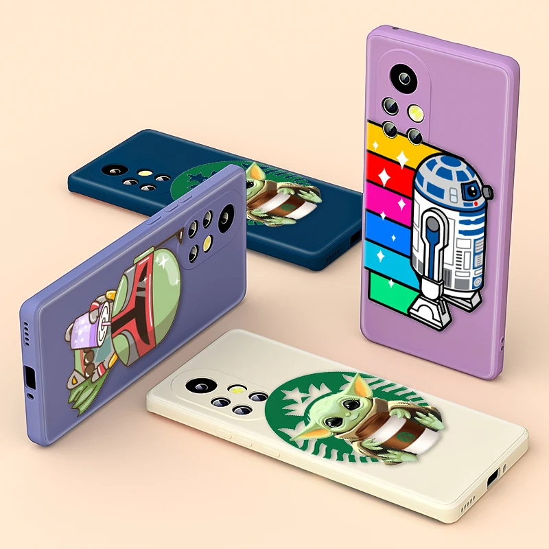 

Star Wars Fashion Hero For Huawei Nova 8 7 6 5 8i 5i 5G PRO SE 4E 3 4 Liquid Silicone Soft Cover Phone Case