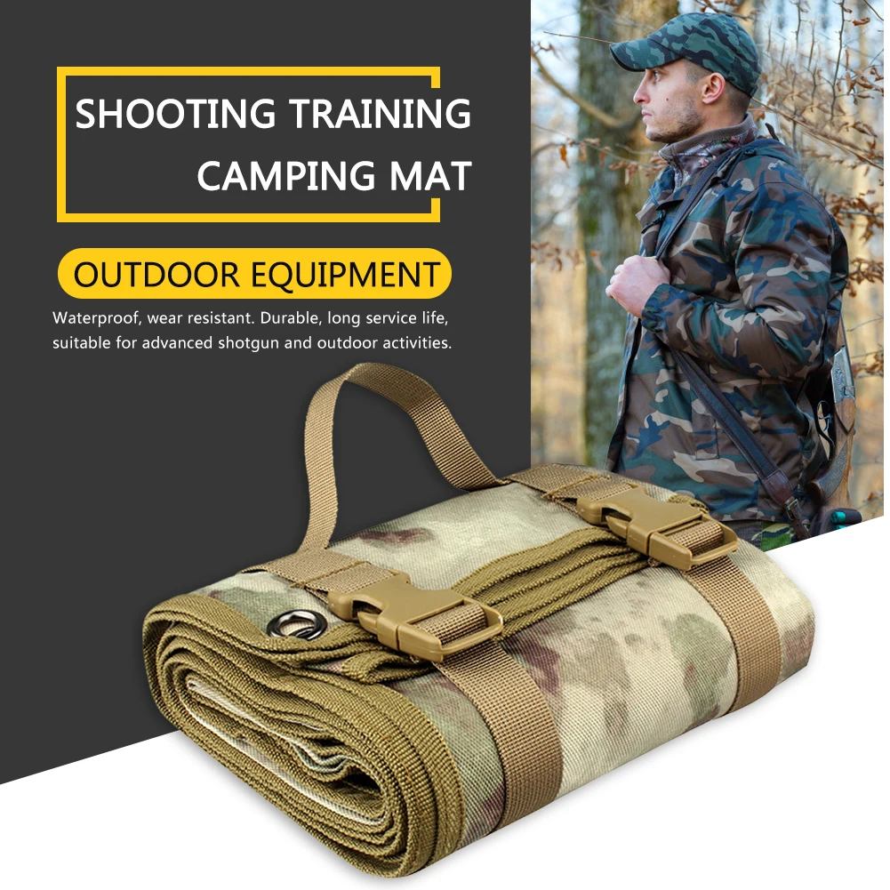 

Outdoor Camping Blanket Hunting Training EDC Shooting Mat Nylon Lightweight Waterproof Roll-Up Picnic Blanket Hunting Equipment