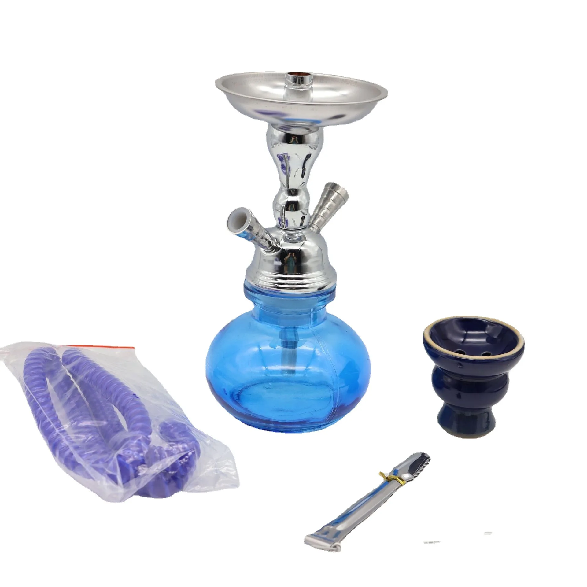 

Glass Hookah Set for Smoking Transparent Complete Shisha Narguile Sheesha Chicha Accessories