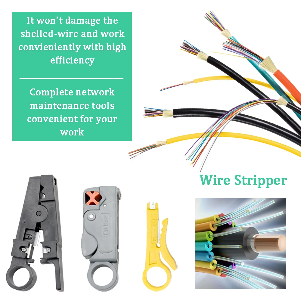 Cable-Tester Connector-Plug Crimper Network Wire-Stripper Ethernet-Lan-Kit Cat5e Rj45 | Мобильные телефоны и аксессуары