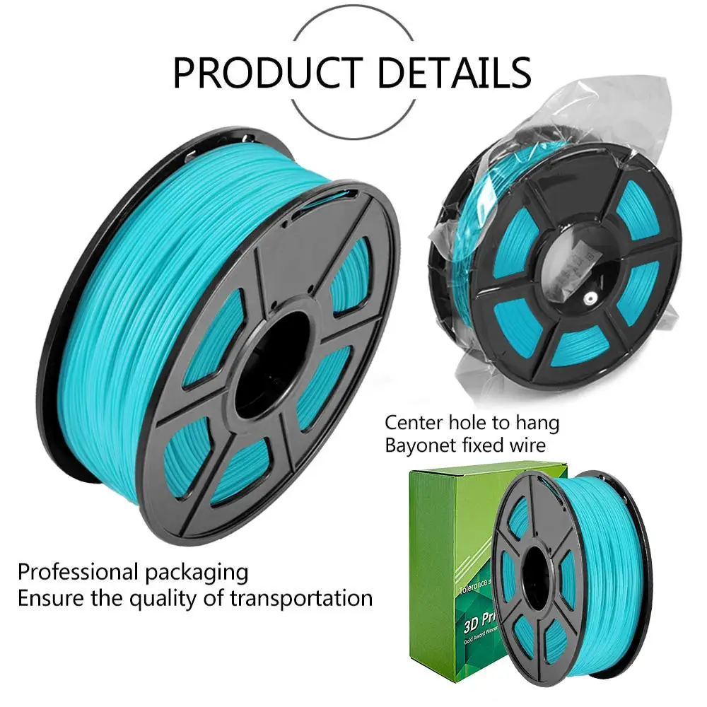 PLA 3D Filament 1.75mm Filament with High Dimensional Precision for Industrial Printing And Creation