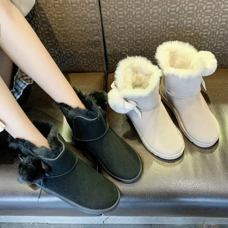 Милые зимние сапоги женские ботильоны обувь на платформе теплые удобные мягкие