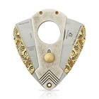 Galiner лазерной гравировки металлическая гильотинная сигар Sharp двойное лезвие ножниц сигарный резак для резки табака инструмент подарки для друзей