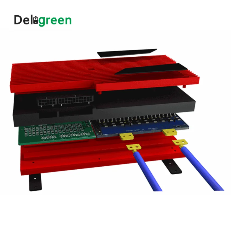 Deligreen 14S 80A 100A 120A 150A 200A 250A 48V PCM/PCB/BMS для 3,7 V LiNCM Аккумуляторный блок 18650 литий-ионная батарея с балансом