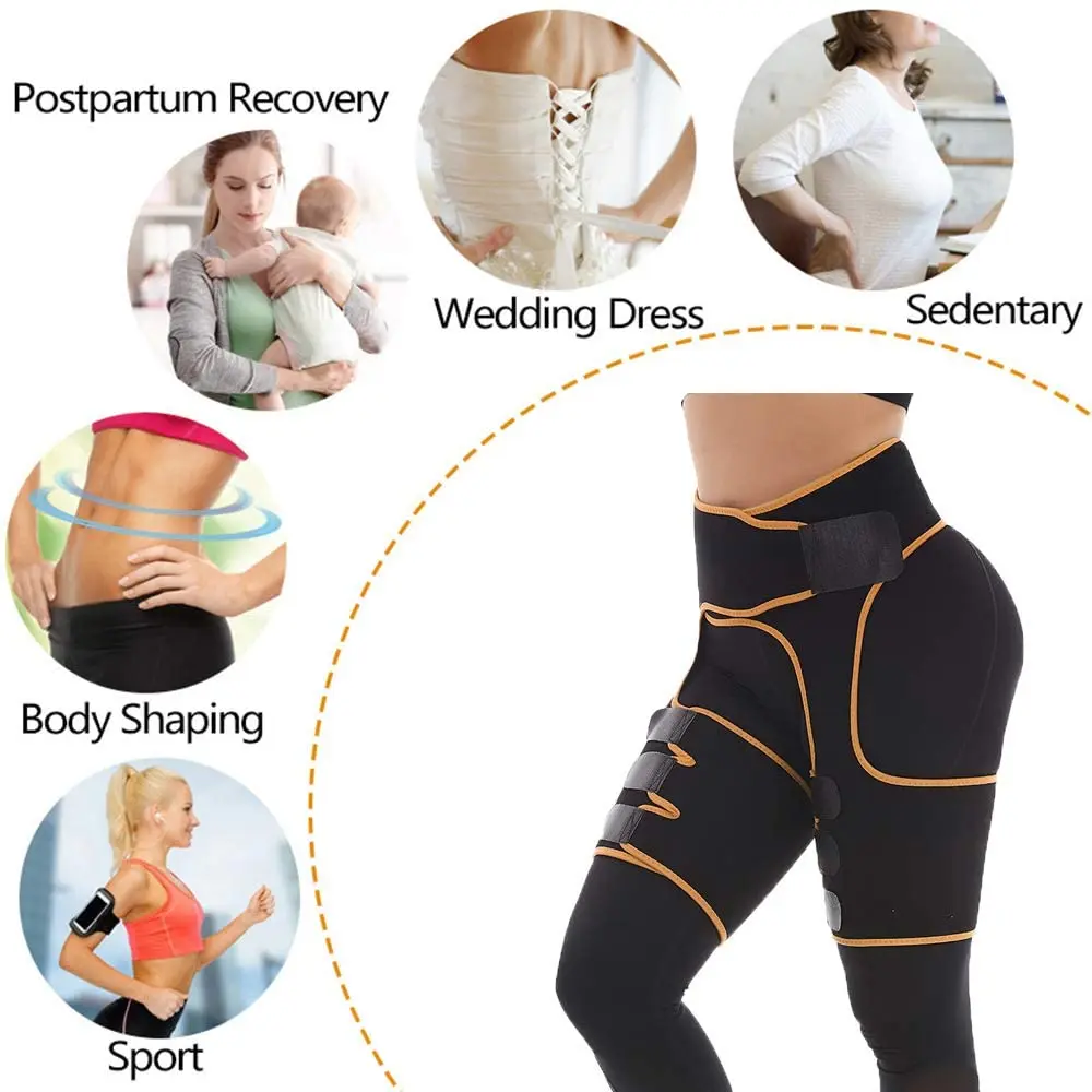 Women Neoprene Sweat Waist Tranier Body Shaper Butt Lifter Thigh Trimmer Sauna Shaperwear Tummy Control Belt Workout Fitness | Женская