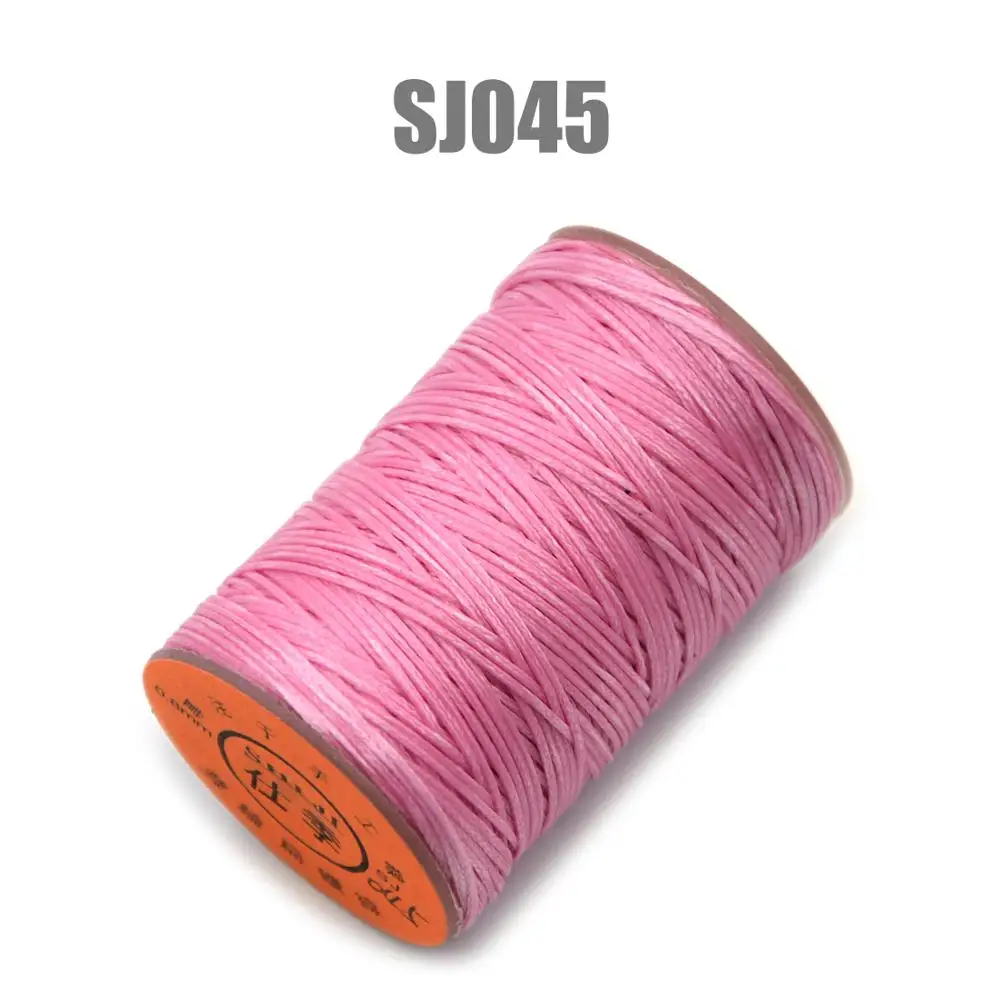 SJ045 150D 0,8 мм 100 м вощеная нить шнур для DIY инструмент для рукоделия ручная строчка нить плоская Вощеная швейная линия одежда обувь Кожа - Цвет: SJ045