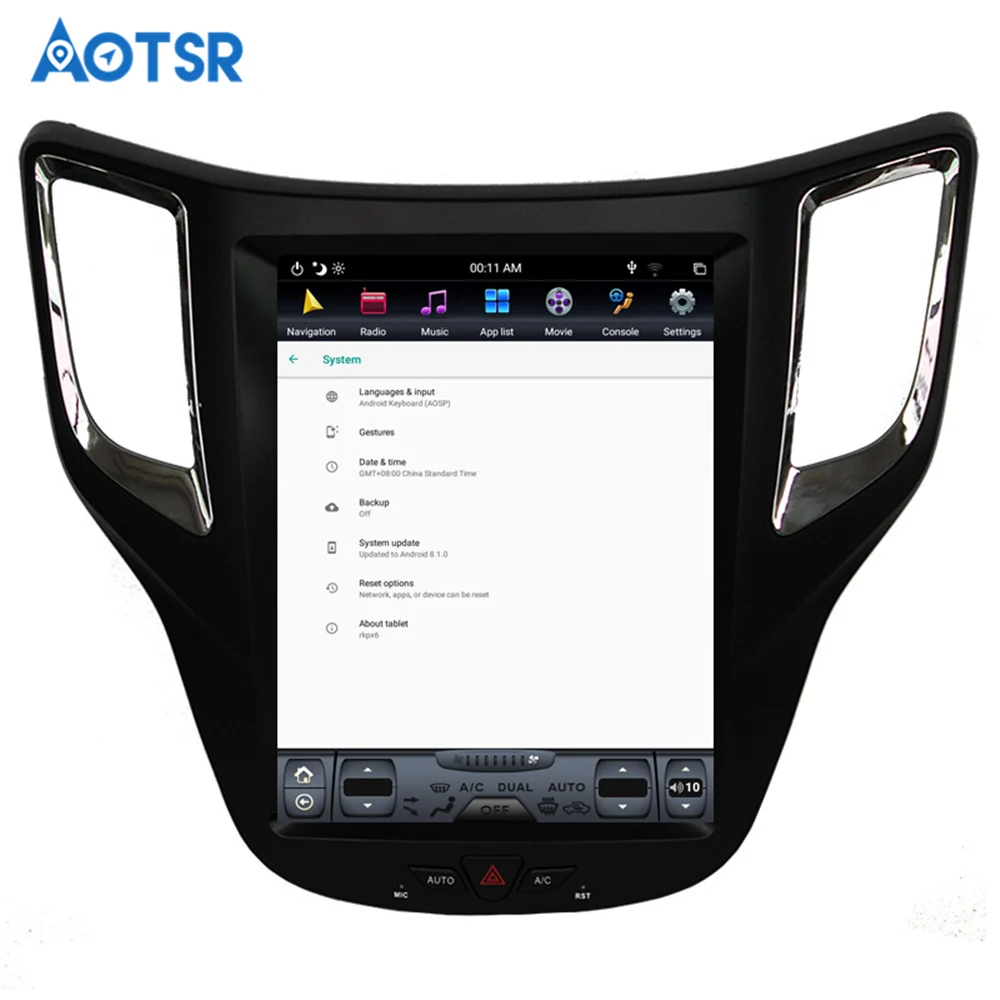 Tesla style px6 Android 8,1 4+ 64G Автомобильный dvd-плеер gps навигация для Changan CS35 мультимедиа радио рекордер головное устройство авто стерео