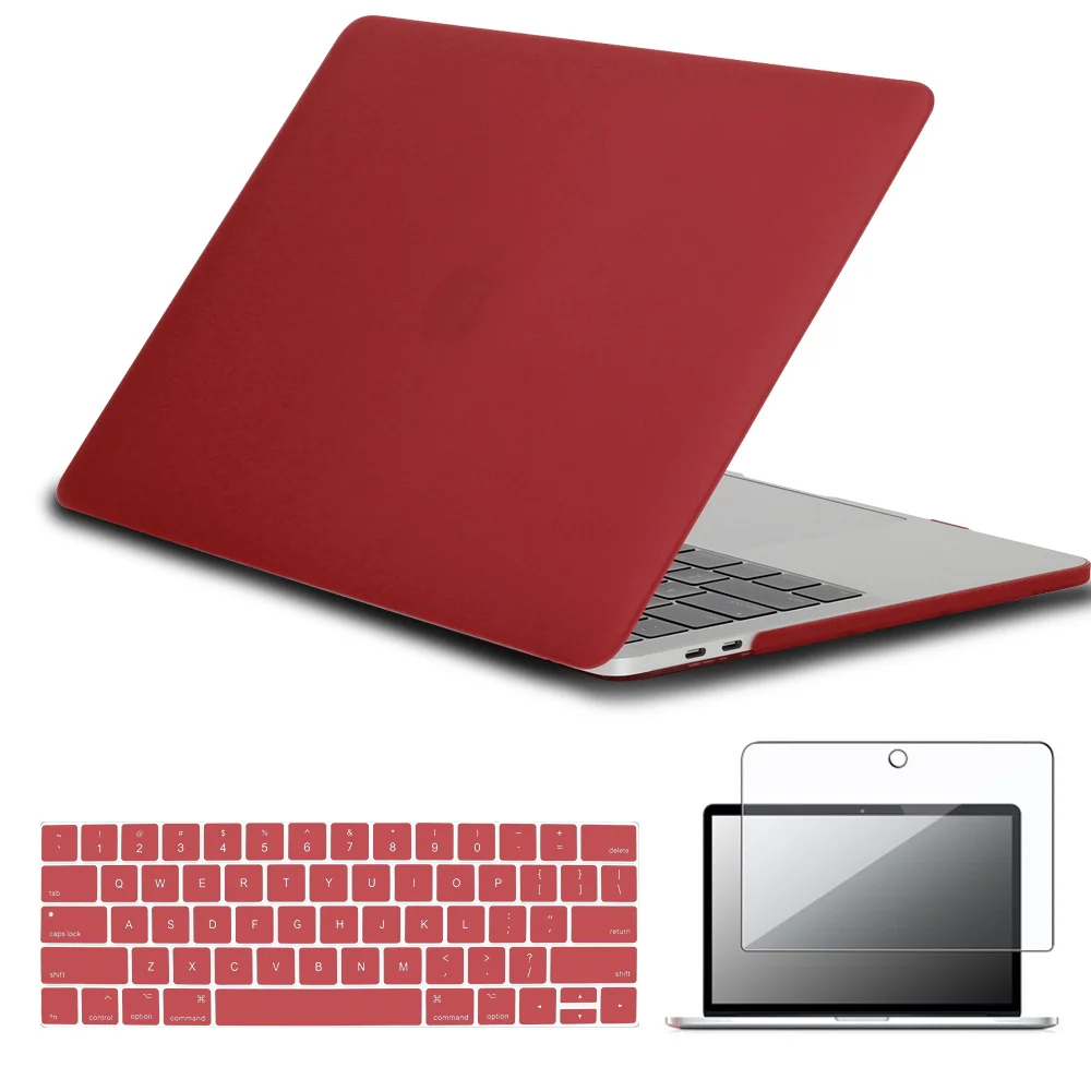 

For Apple Macbook Air 13 A2337/Pro 13 A2338 M1 2020/Macbook 12 /Air 11/Pro 15 Laptop Case Cover+Keyboard Film+Screen Protector