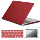 Чехол для ноутбука Apple Macbook Air 13 A2337Pro 13 A2338 M1 2020Macbook 12 Air 11Pro 15 + пленка для клавиатуры + защита экрана