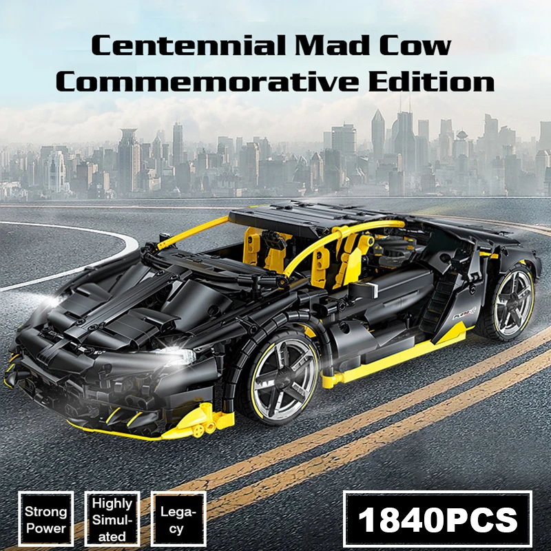

Technic Super Sport Car Building Block Speed Champions Racing Vehicle Simulation Model Bricks Toys Birthday Gift PL070-4 For Boy