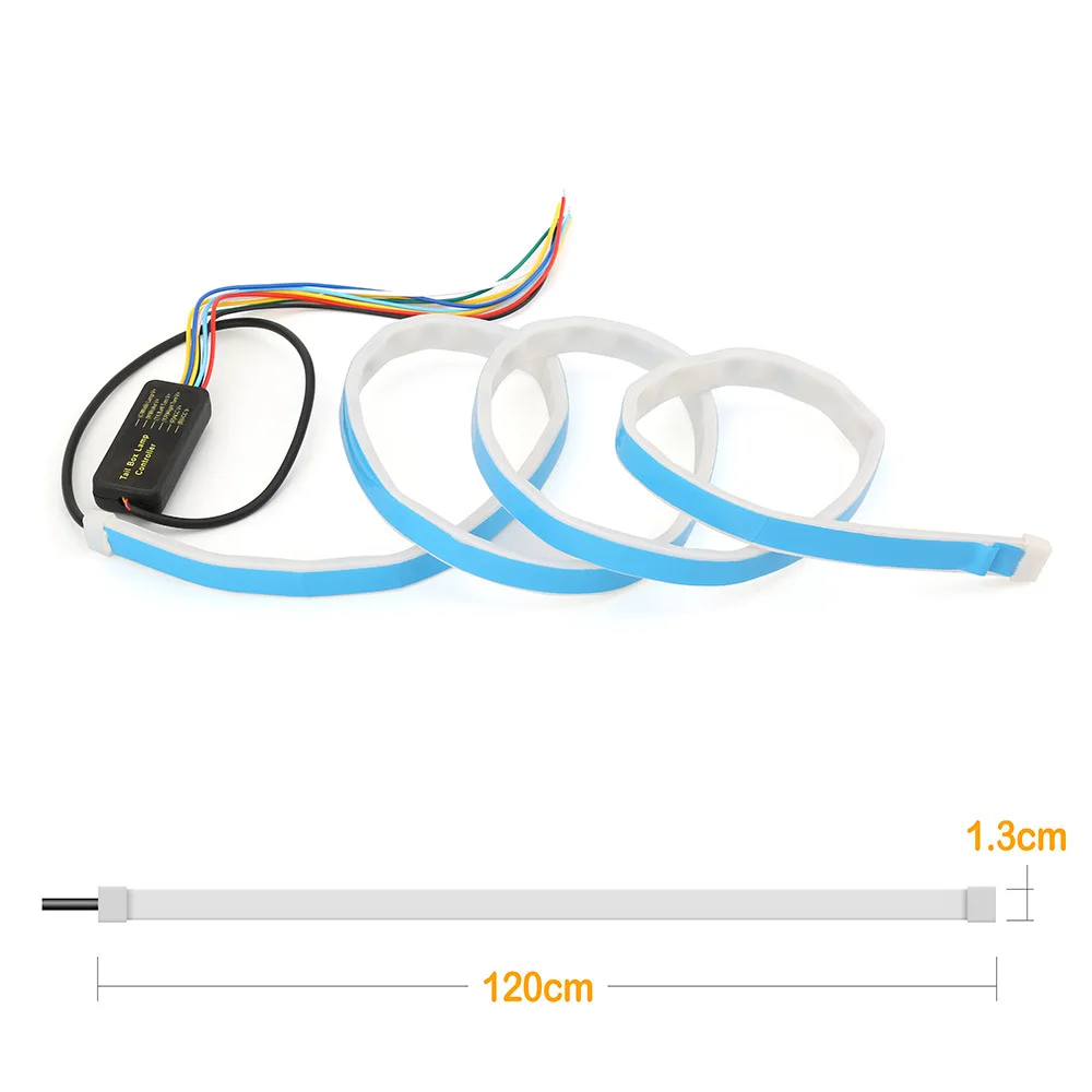 

Car Additional Stop Light Dynamic Streamer Floating LED Strip 12v Auto Trunk Tail Brake Running Turn Signal Lamp