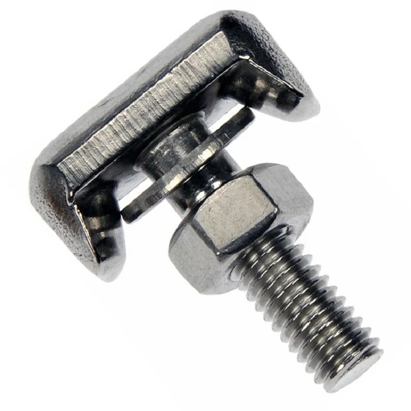 New 19116852 Battery Terminal T-Bolt Tensioning Clamp Securing For BMW MINI AUDI VW FORD Auto Car Accessories | Автомобили и