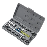 socket car repair tool set ratchet set torque wrench combination drill set tool accessories key chrome vanadium steel 40 pcsset