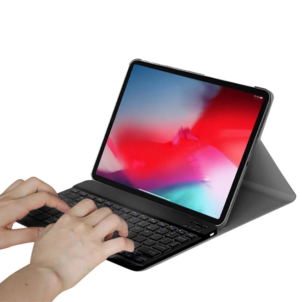 Раскладная клавиатура для Apple iPad Pro 11 дюймов 2018 кожаный чехол с Bluetooth клавиатурой