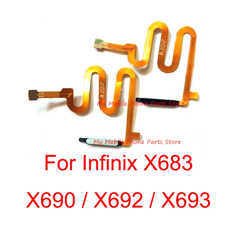 Cable flexible de huellas dactilares para Infinix, piezas de reparaci&oacute;n de esc&aacute;ner de huellas dactilares, X683, X690, X692, X693, 50 piezas-0