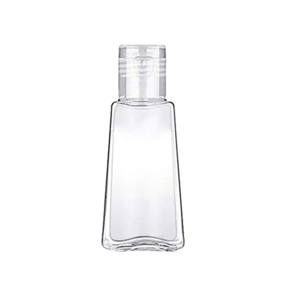 1PC Clear Flip Cap Bottles 30ml Trapezoidal Empty Hand Sanitizer Refillable Plastic Container Transparent Gel Bottle New | Красота и