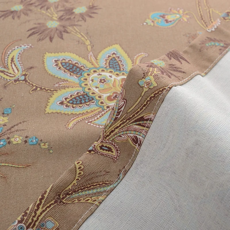 

Modern Curtains for LivingDining Room Bedroom AmericanPastoral CountryStyle Polyester Fabric PrintingCurtain Tulle Customization