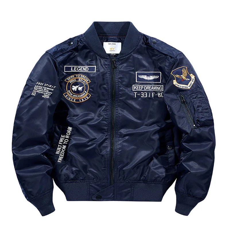 Весенняя куртка-бомбер Ma-1 для мужчин и женщин мужская вышитая куртка Yokosuka