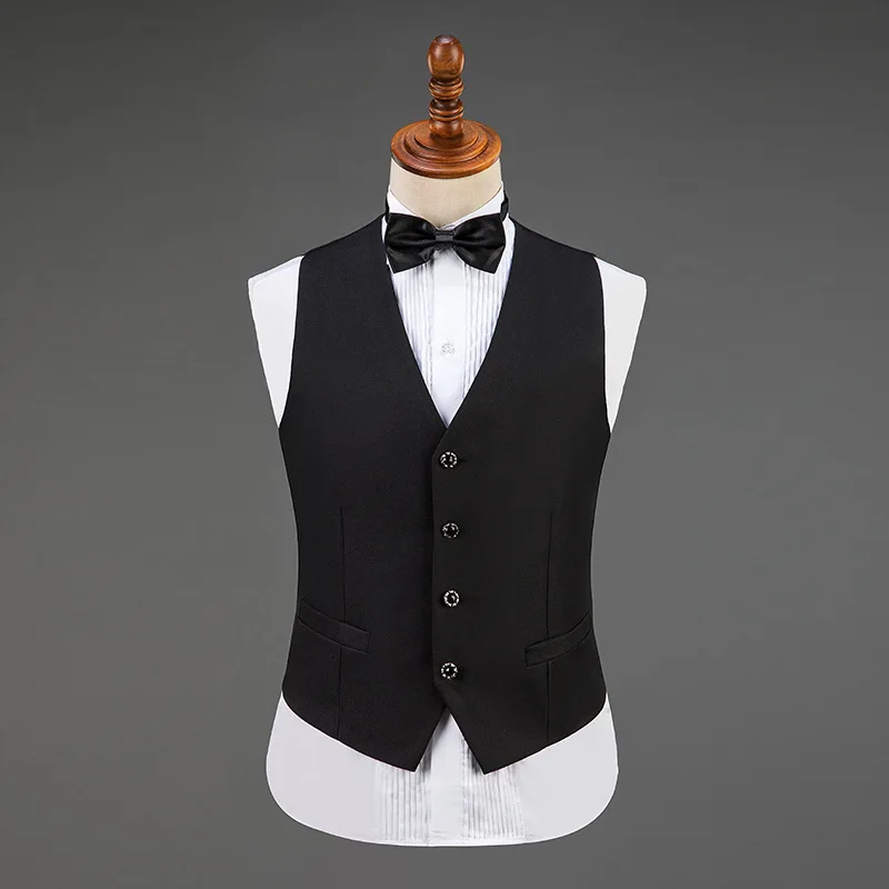 Модный мужской жилет роскошный свадебный для выпускного вечера однотонный