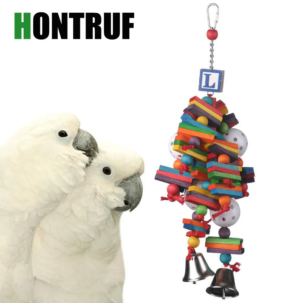 Товары для домашних животных игрушка поклевки попугая птиц красочный