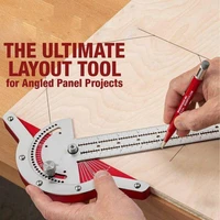2021 woodworkers edge rule efficient protractor angle protractor woodworking ruler angle measure stainless steel carpentry tool