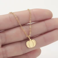 cute pumpkin necklace personality pendant necklace for women necklace men fashion girl jewelry gift