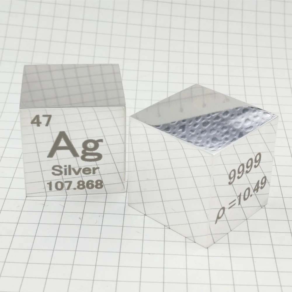 

Серебряный элемент полированный куб Ag 1 дюйм Зеркальный Металл Серебристый коллекция хобби научный эксперимент развитие плотности 25,4 мм