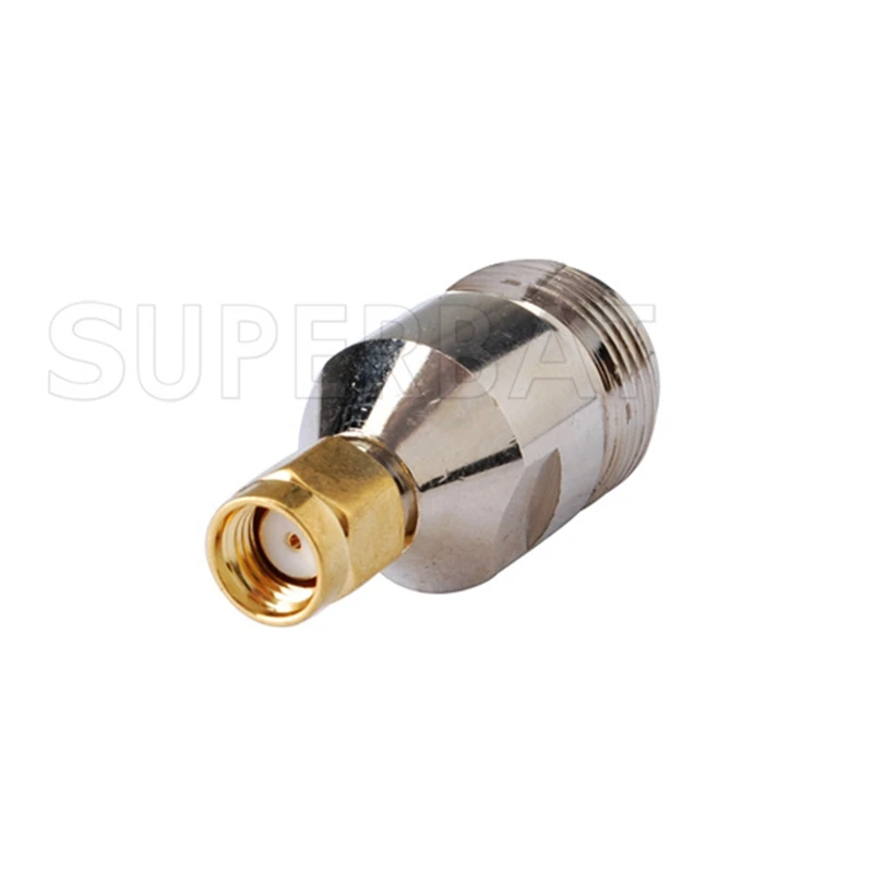 Superbat 5pcs SMA-N Adapter RP-SMA Plug(female pin) to N Female Straight RF Coaxial Connector