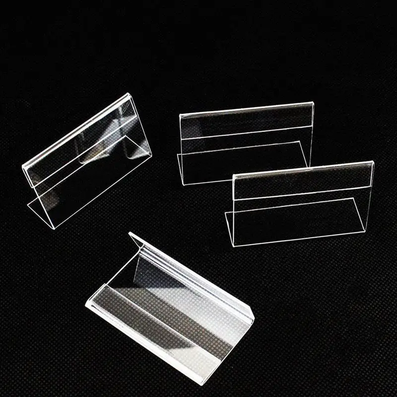 10 шт. акриловый прозрачный пластиковый Настольный стенд для этикеток т 1 5 мм |