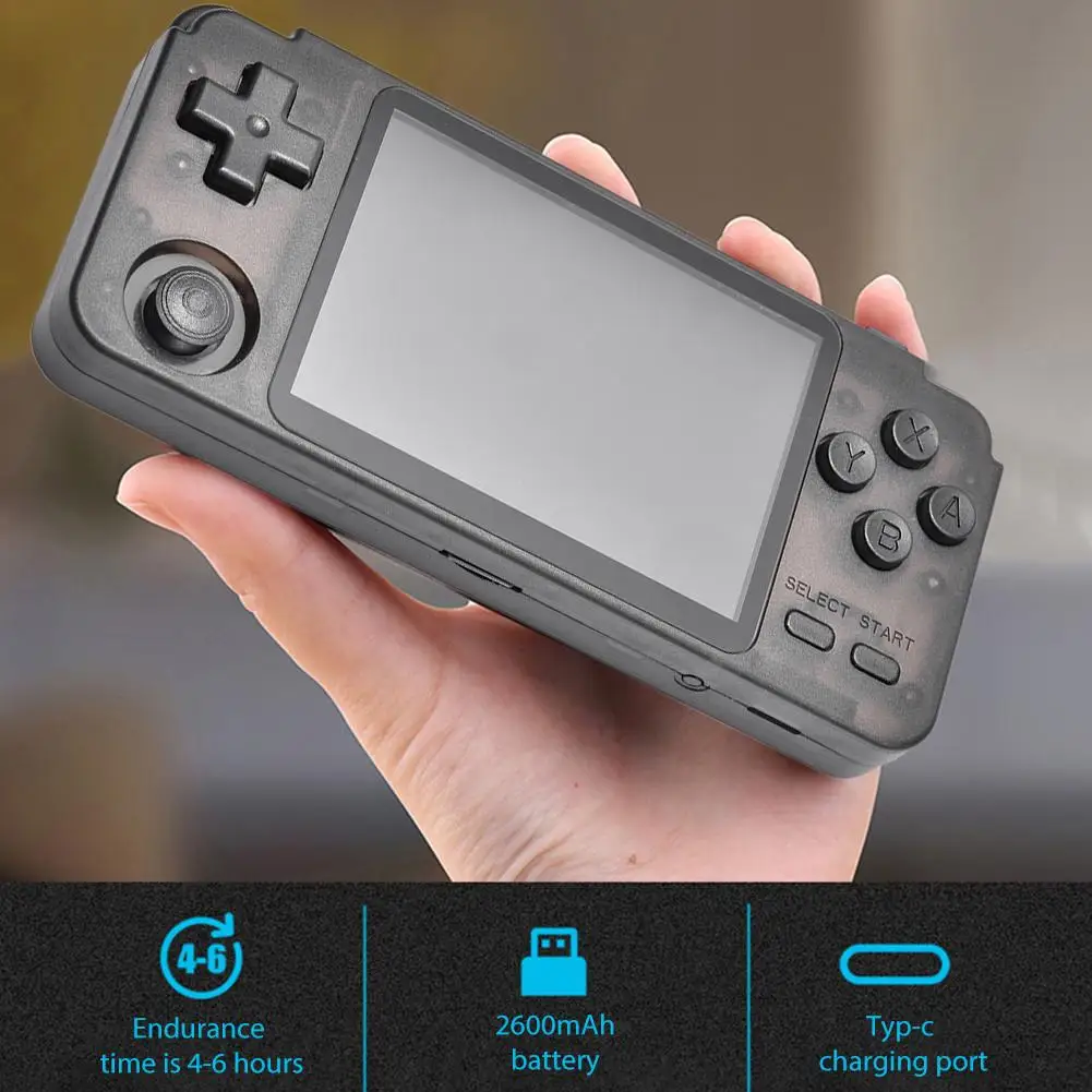 Игровая консоль RK2020 в стиле ретро 3 5 дюйма IPS экран PS1 N64 ручной эмулятор аркадных