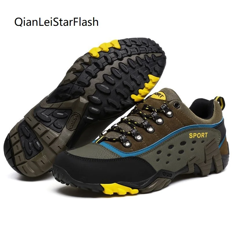 

Fashion Men's Women Outdoor Cool Hiking Shoes Unisex Breathable Anti-skid Rock Climbing Boots Man Couple Trekking Trail Sneakers