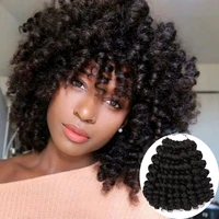 elegant muses 8 20strands jumpy wand curl braids jamaican bounce crochet braid synthetic braiding hair extension for woman