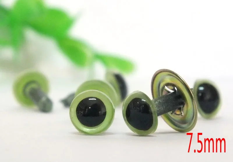 

4.5-12mm mixed size mixed color pearl color round pupil toy safety eyes with Metal washer