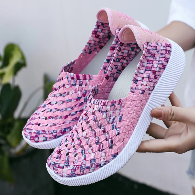 Кроссовки женские повседневные дышащие удобные на плоской подошве Нескользящие